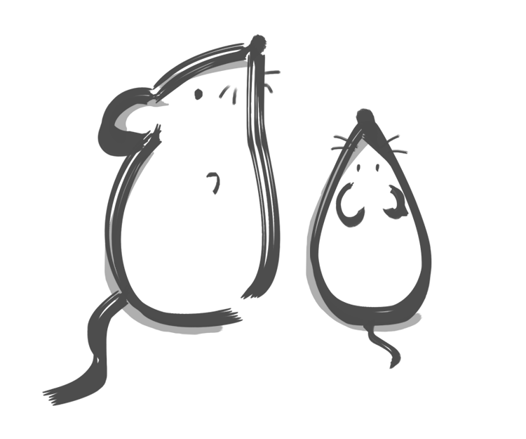子年のイラスト